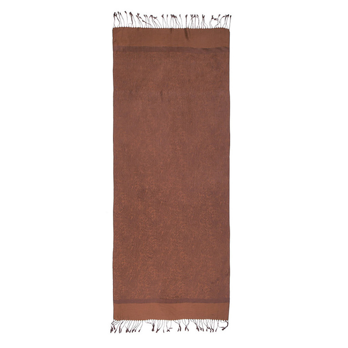 Палантин женский P1820_018-02 цвет шоколад, р-р 70x180