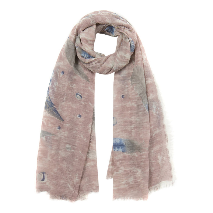 Палантин женский PC3918_82 цвет пудровый, р-р 90x180