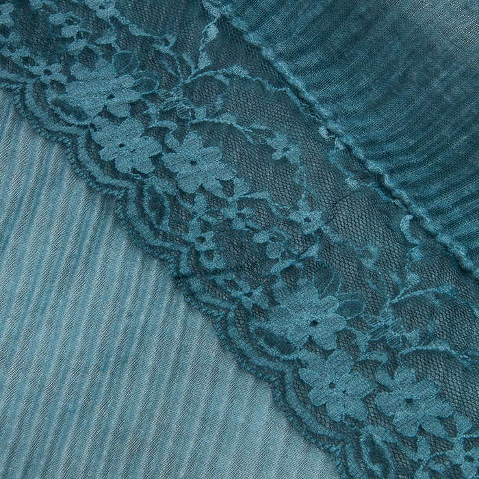 Палантин женский PC4057_17 цвет морская волна, р-р 70x190