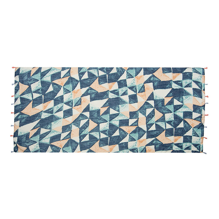 Палантин женский PC4070_21-1 цвет синий, р-р 90x180