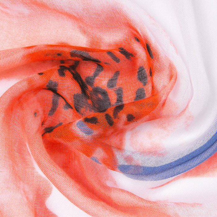 Палантин женский PP1623_3-1 цвет красный, р-р 60x180