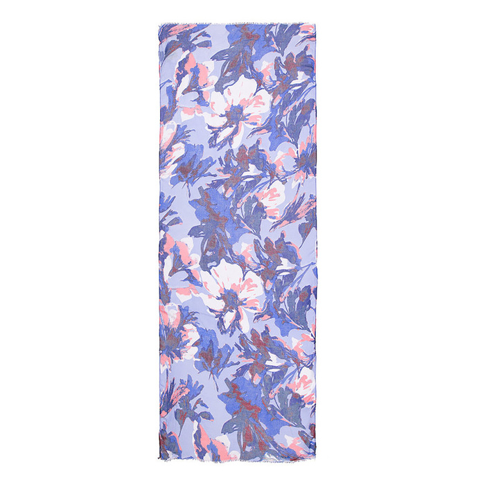 Палантин женский PP1623_3-3 цвет синий, р-р 60x180