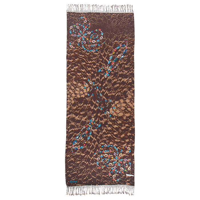 Палантин женский 198_R4-2 цвет коричневый, р-р 70x185