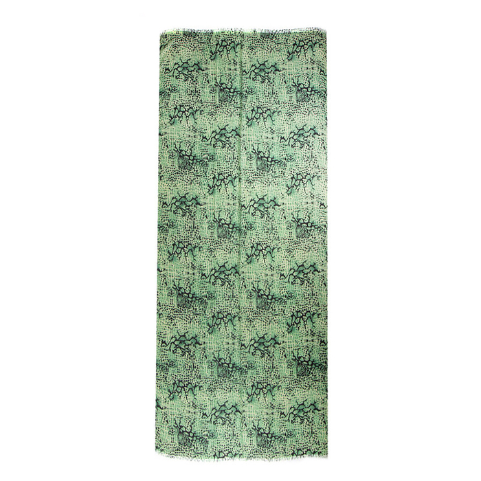 Палантин женский PP1503_13-3 цвет зелёный, р-р 95x180