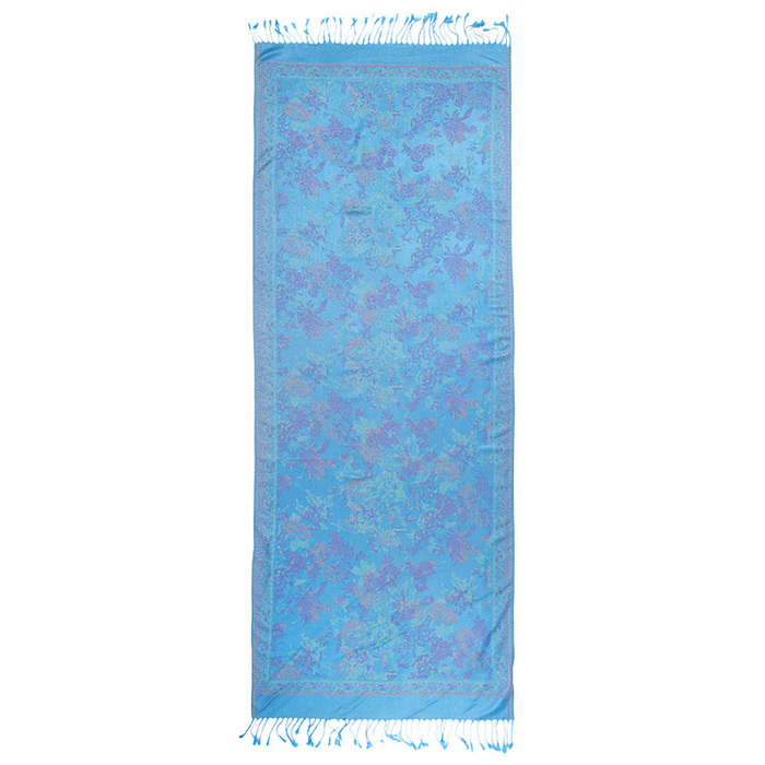 Палантин женский P3482_3 цвет бирюзовый, р-р 70x180