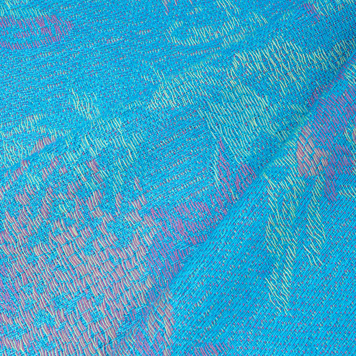 Палантин женский P3482_3 цвет бирюзовый, р-р 70x180