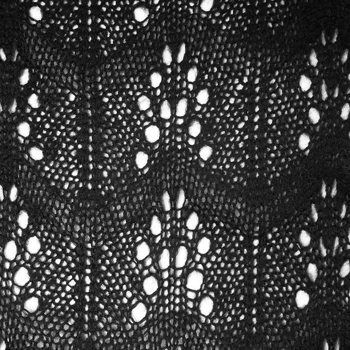 Палантин женский V2717_88 цвет чёрный, р-р 45x160