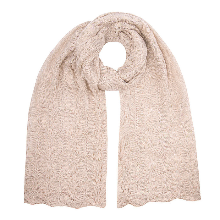 Палантин женский V2717_96 цвет молочный, р-р 45x160