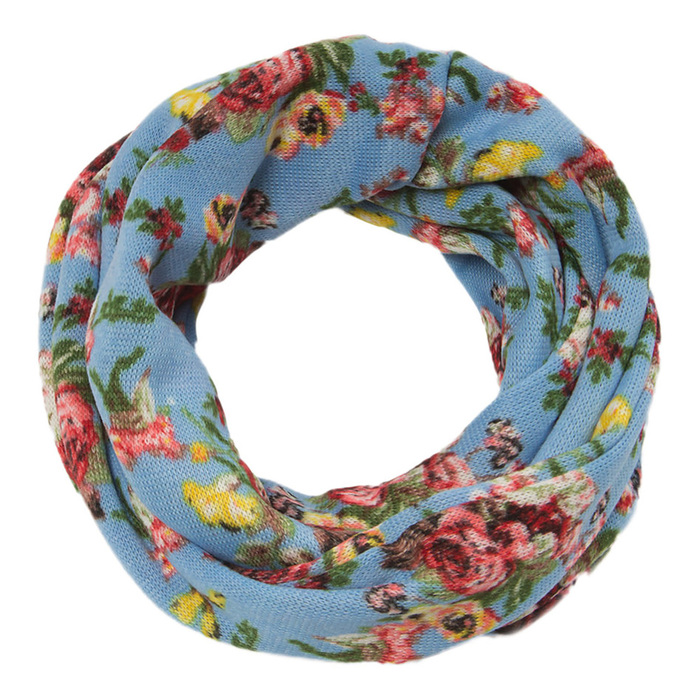 Шарф-труба женский V2711_V30 цвет голубой, р-р 24x80
