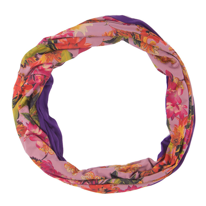 Шарф-труба женский V2558_40-1 цвет розовый, р-р 40x75