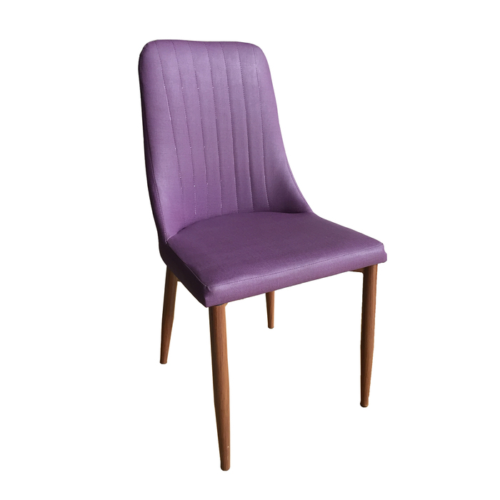Стул Y-223, 400 х 460 х 900 мм, каркас металл тёмный орех, обивка кожзам, цвет фиолетовый