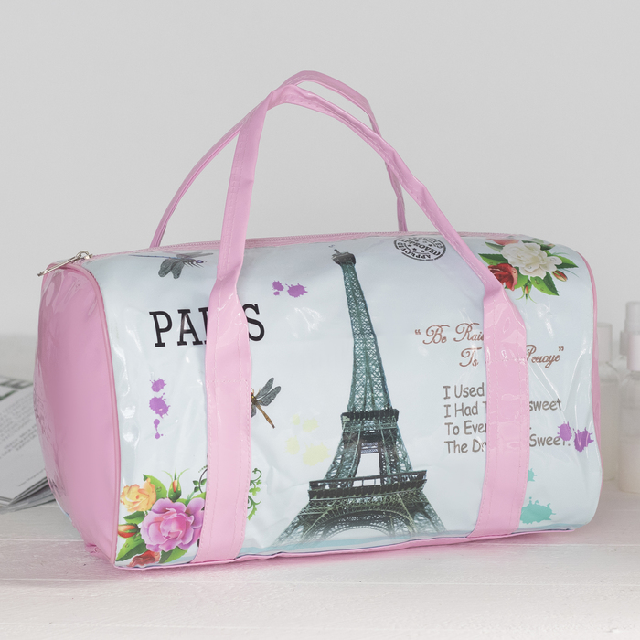 Сумка женская, отдел на молнии, ручки, цвет розовый