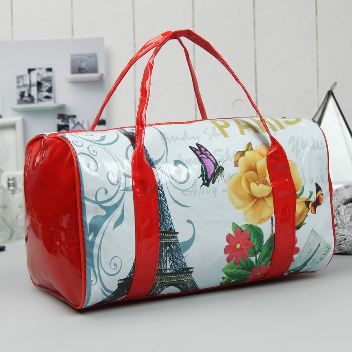 Сумка женская, отдел на молнии, ручки, цвет красный