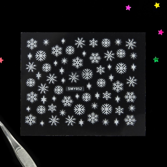 Наклейки для ногтей "Снежинки"