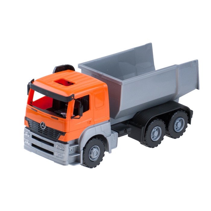 Самосвал "Мерседес Axor" 3-х осный, 24,5 см, цвет оранжевый 08879