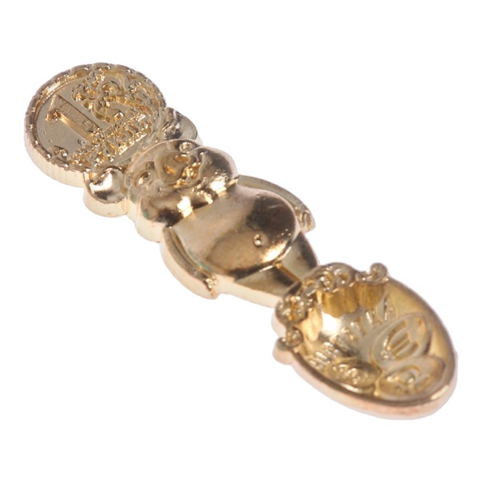 Ложка загребушка на открытке "Процветания"