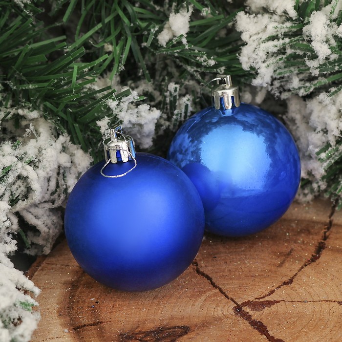 Набор шаров пластик d-6 см 30 шт "Банафрит" синий