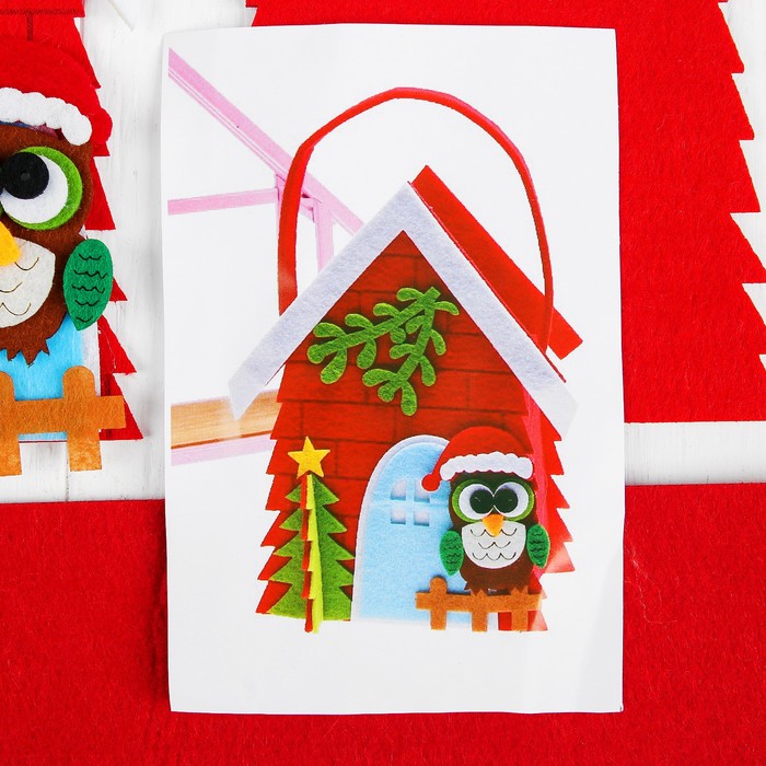 Набор для создания сумочки из фетра "Новогодняя сова"