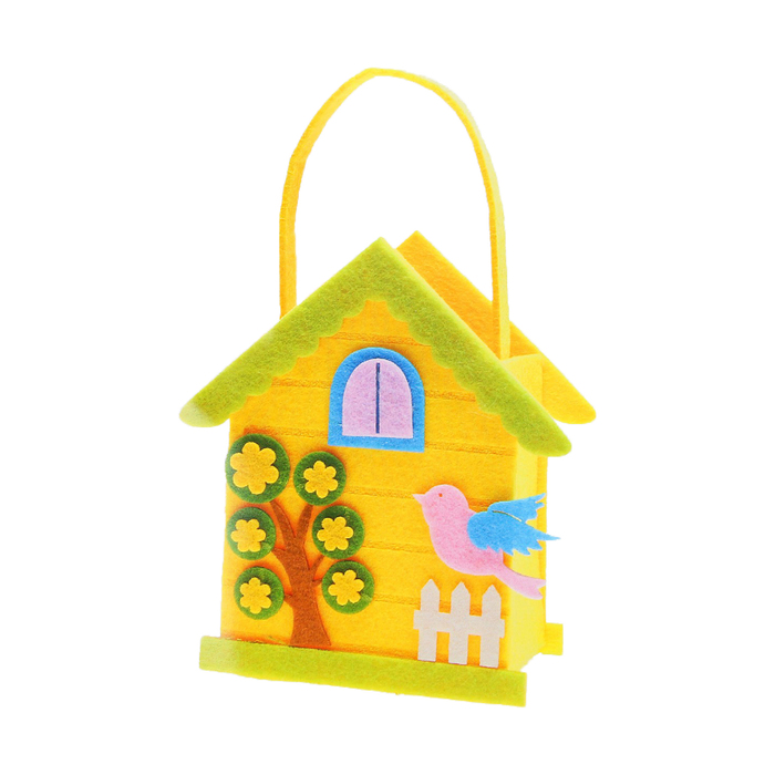 Набор для создания сумочки из фетра "Птенчик на заборе"