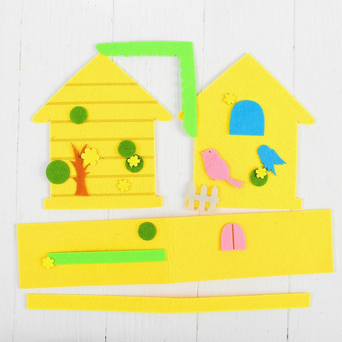 Набор для создания сумочки из фетра "Птенчик на заборе"