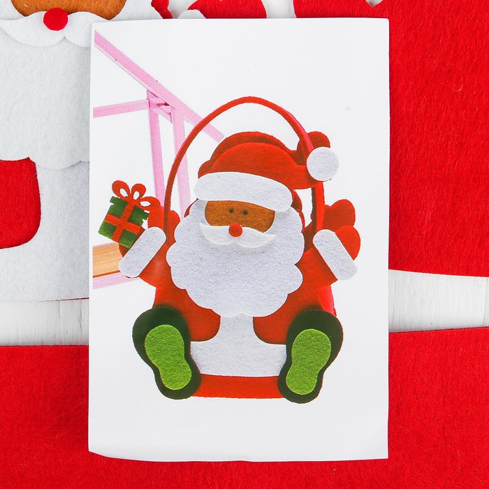 Набор для создания сумочки из фетра "Дед мороз"