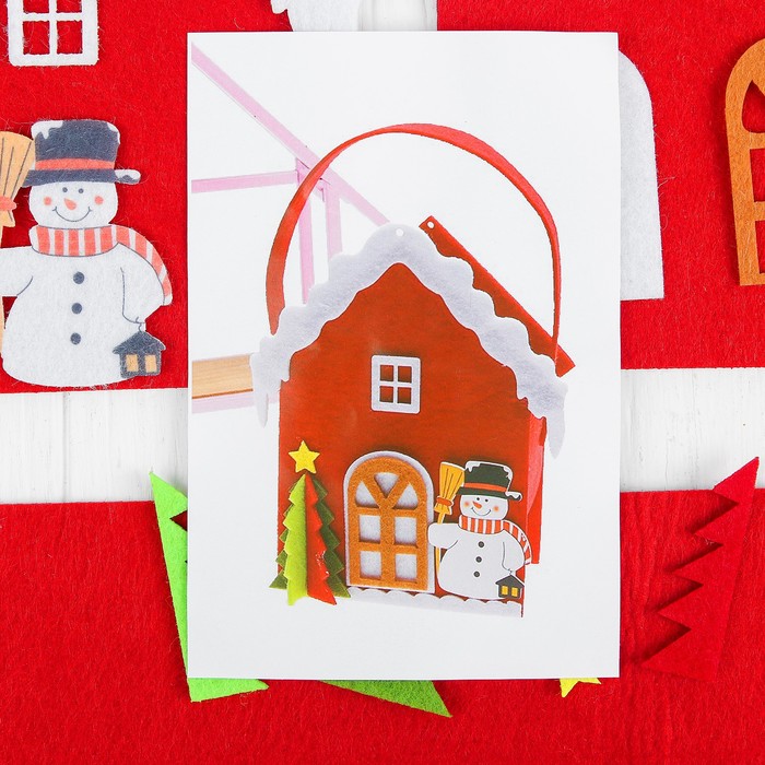 Набор для создания сумочки из фетра "Снеговик"