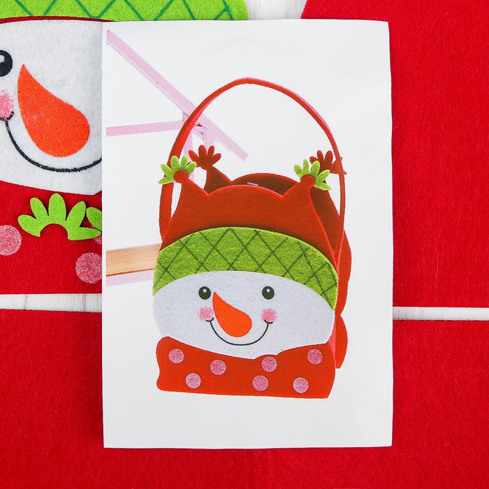 Набор для создания сумочки из фетра "Снеговичок"