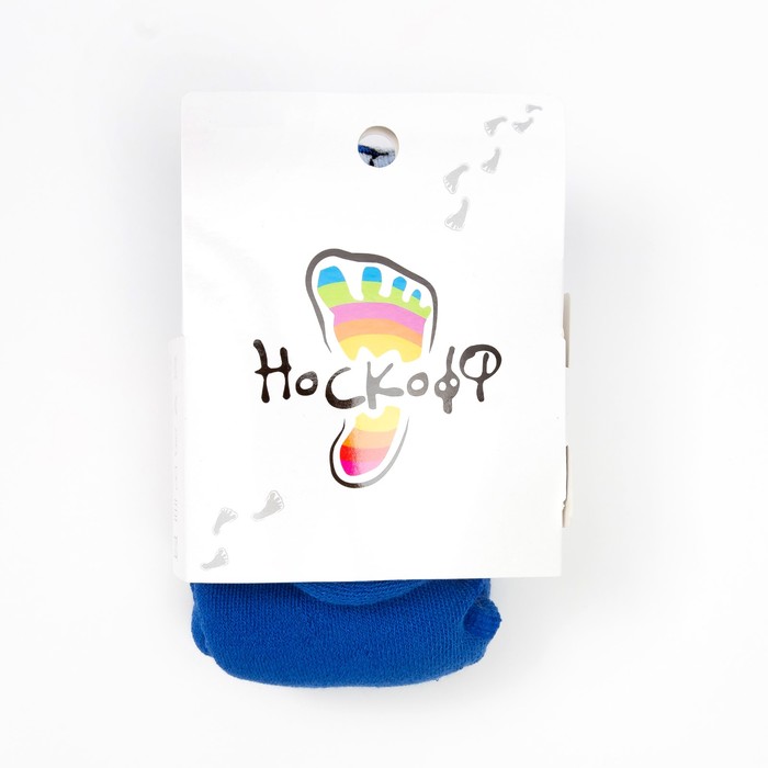 Колготки детские плюшевые ПФС70-2009, цвет васильковый, рост 74-80 см