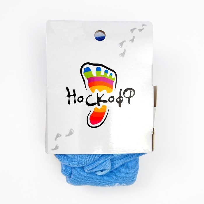 Колготки детские плюшевые ПФС70-2009, цвет голубой, рост 80-86 см