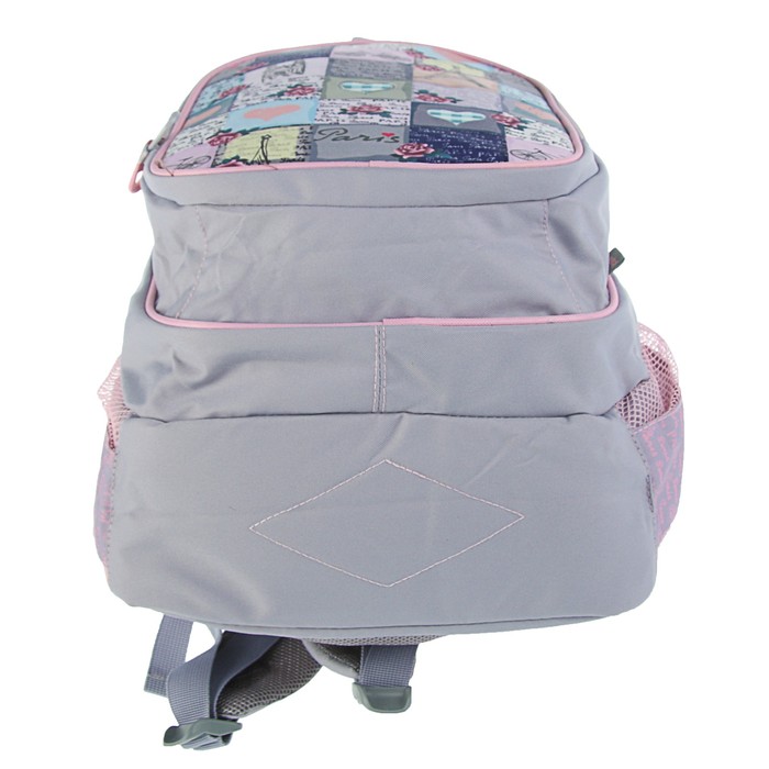 Рюкзак школьный эргономичная спинка Kite 8001 Junior-2, 40 х 30 х 17 см, серый