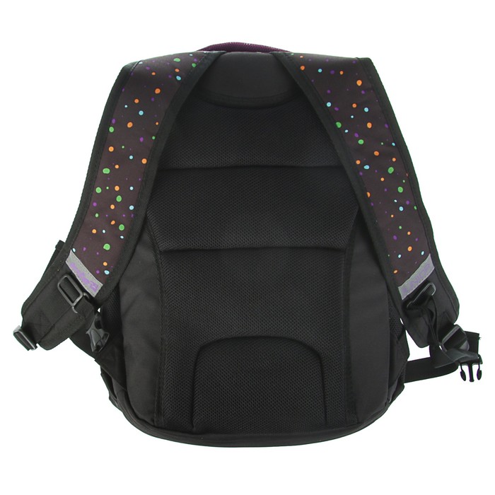 Рюкзак школьный эргономичная спинка Kite 855 Junior-3, 40 х 30 х 17 см, чёрный