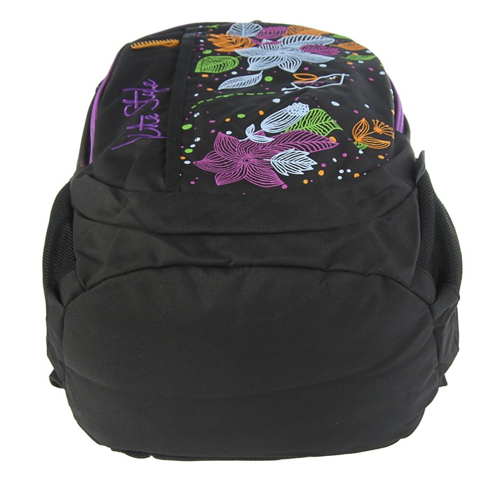 Рюкзак школьный эргономичная спинка Kite 855 Junior-3, 40 х 30 х 17 см, чёрный