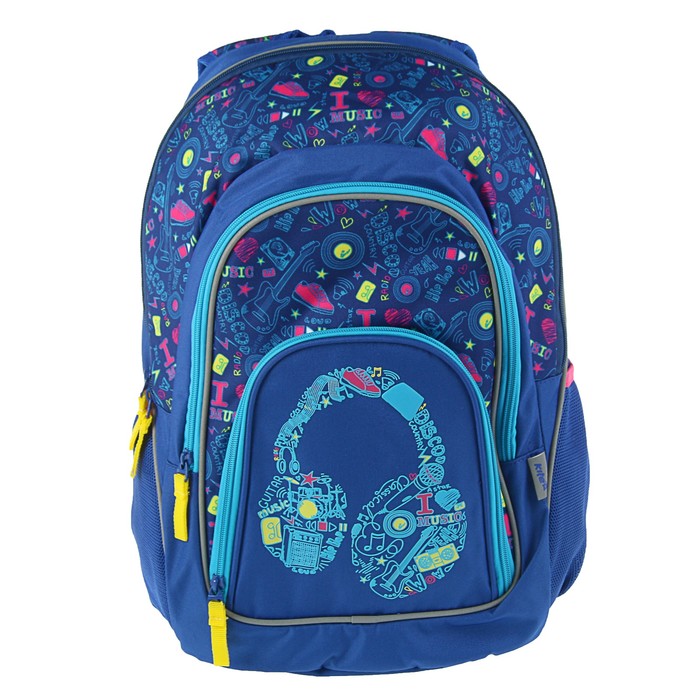 Рюкзак школьный эргономичная спинка Kite 950 Junior, 40 х 30 х 17 см, тёмно-синий