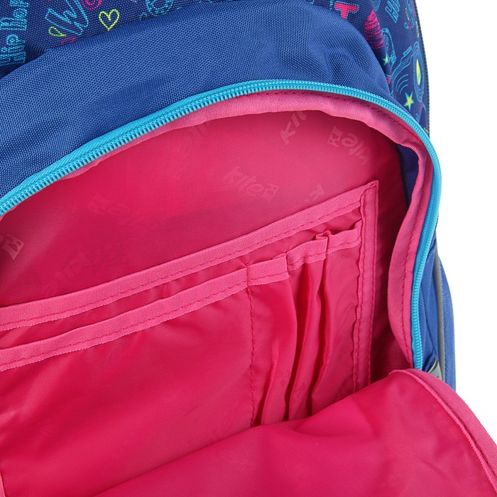 Рюкзак школьный эргономичная спинка Kite 950 Junior, 40 х 30 х 17 см, тёмно-синий