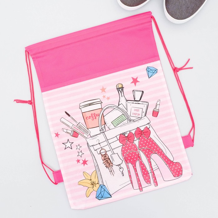 Мешок для обуви "Гламур", 26 х 37,5 см