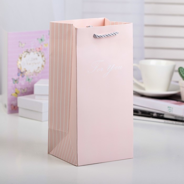 Пакет подарочный 10 х 12 х 24,5 см