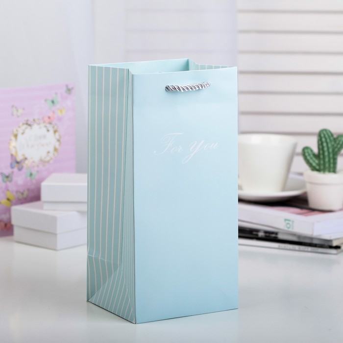 Пакет подарочный 10 х 12 х 24,5 см