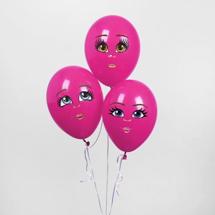 Наклейки для воздушных шаров "Красотка", лист 21 х 36 см