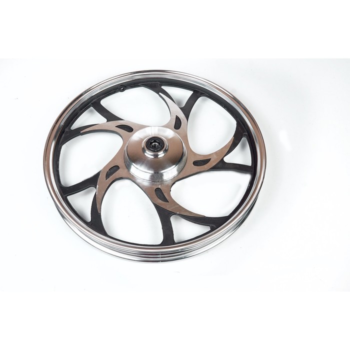 Обод LUX на Мопед Alpha/Delta 17", задний литой, в сборе