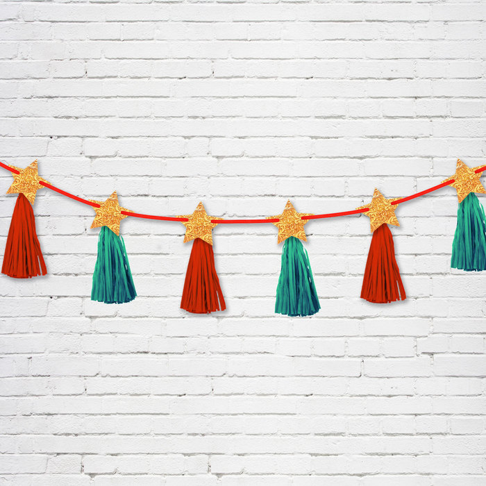 Гирлянда новогодняя "Звездочки" с кисточками