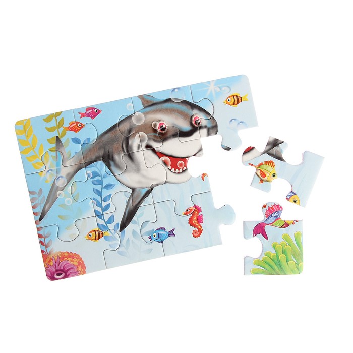 Макси-пазл «Акула», 12 элементов