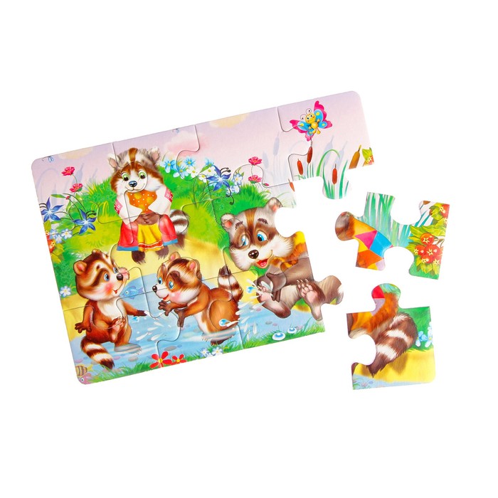 Макси-пазл «Енотики», 12 элементов