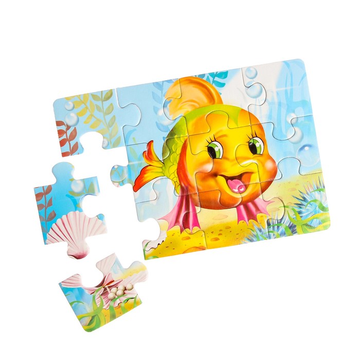 Макси-пазл «Рыбка», 12 элементов