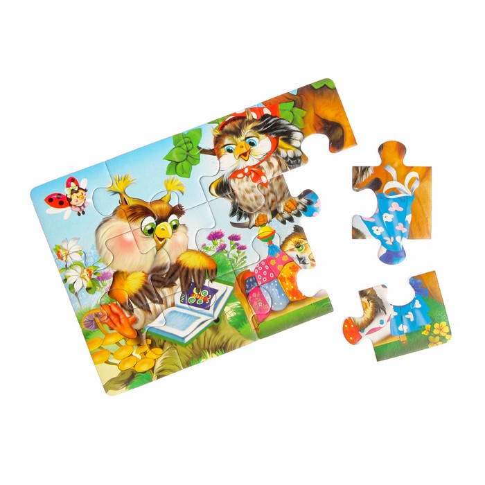 Макси-пазл «Совята», 12 элементов