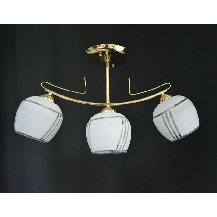 Люстра "Адель" 3x40Вт Е27 золото 55x15x31см.