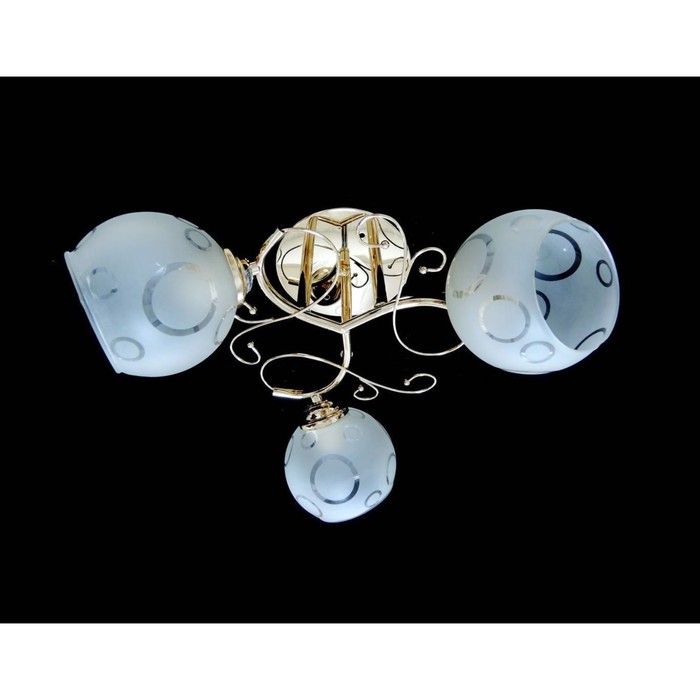 Люстра "Аврора" 3x40Вт Е27 хром 45x15x35см.