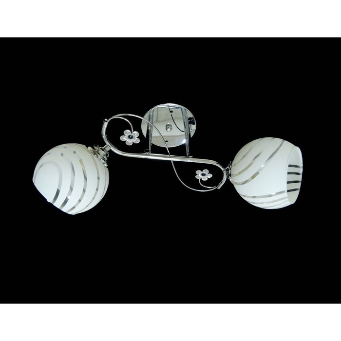 Люстра "Ариадна" 2x40Вт Е27 хром 38x14x25см.