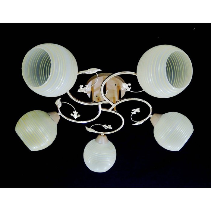 Люстра "Гелла" 5x40Вт Е27 золото 50x15x42см.