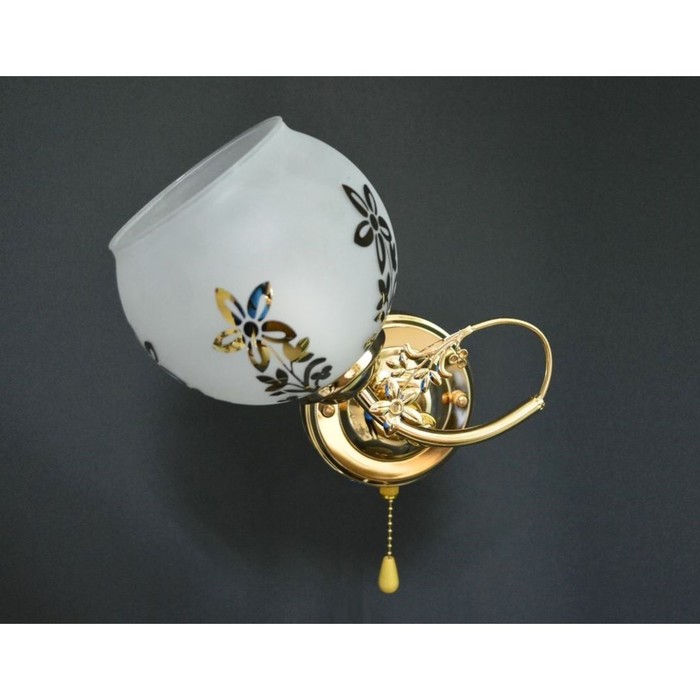 Бра "Домника" 1x40Вт Е27 золото 17x12x23см.