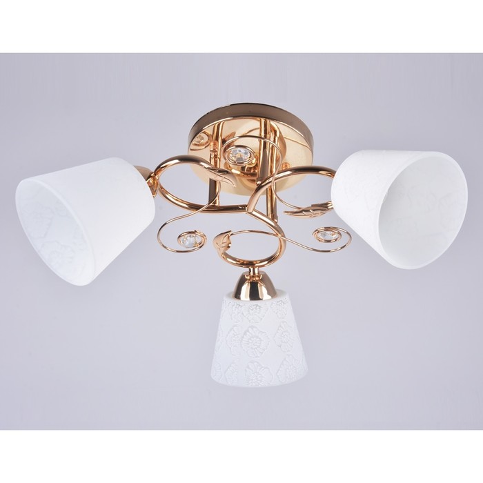 Люстра "Иванна" 3x40Вт Е27 золото 45x15x35см.